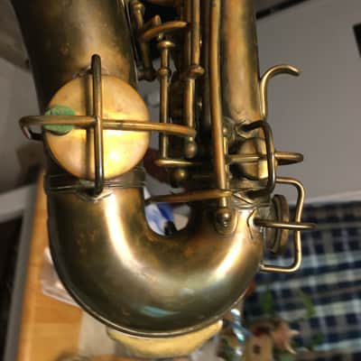 SUMMER DEAL MARTIN 1921 CURVED SOPRANO SAXOPHONE WITH ORIGINAL CASE SAX BUILT LIKE A TANK NEEDS OVERHAUL MECHNICALLY SOUND A CLASSICVINTAGE SOPRANO image 16