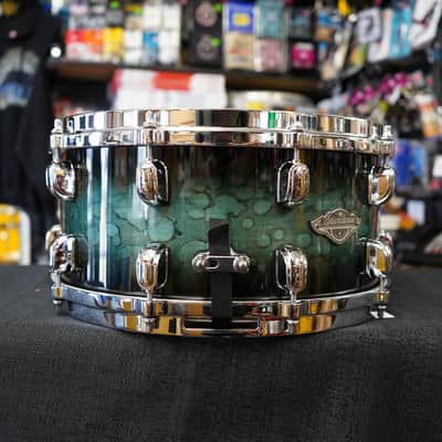 Tama MBSS65-MSL Starclassic Performer Series 6.5x14" Maple/Birch Snare Drum - Molten Steel Blue Burst image 2