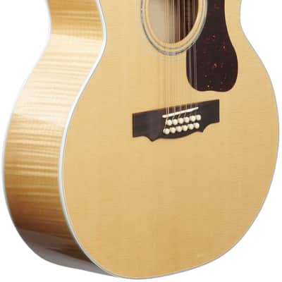 Guild F-512 Jumbo Maple Acoustic Guitar, 12-String (with Case) image 5