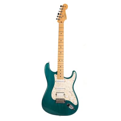 Fender Highway One Stratocaster Teal Green Transparent 2002 image 2