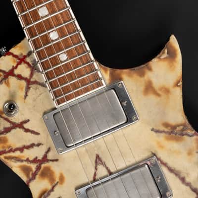 Immagine 2019 ESP E-II RZK-II Burnt Richard Z Signature - Distressed & Burnt | Japan Singlecut Rammstein Active EMG 81 Humbucker Pickups 4.19kg | CoA OHSC - 22