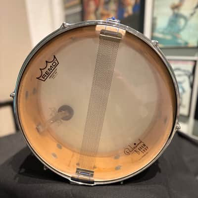 Leedy 5X14 6 Lug Snare Drum - 1965 - White Marine Pearl image 6