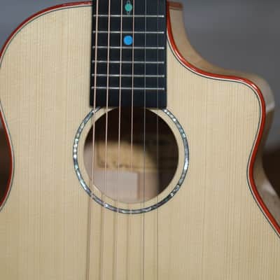 Natasha Sunny Baby 32" - European Spruce and Flame Maple Acoustic Guitar 2024 - Gloss image 8