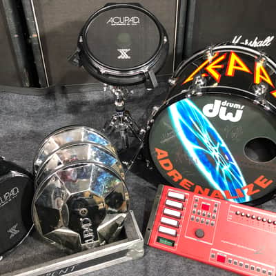Rick Allen's 1992 Def Leppard Adrenalize Tour DW and Hart Drum Set (#4). Autographed! image 1