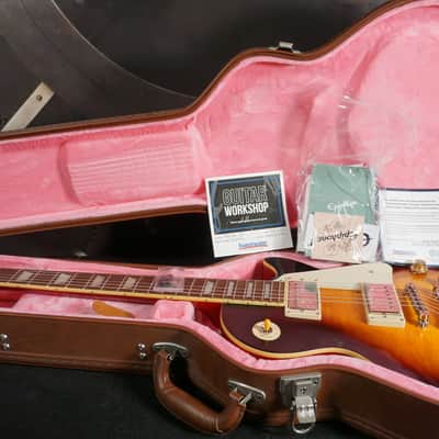 2021 Epiphone 59 Les Paul Standard – Limited Edition Aged Dark Burst w/ Original Brown/Pink Hardshell Case image 19