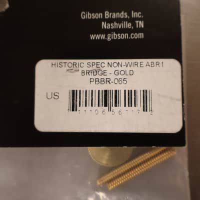 Gibson PBBR-065 Historic Non-wire ABR-1 Bridge (Gold) image 4