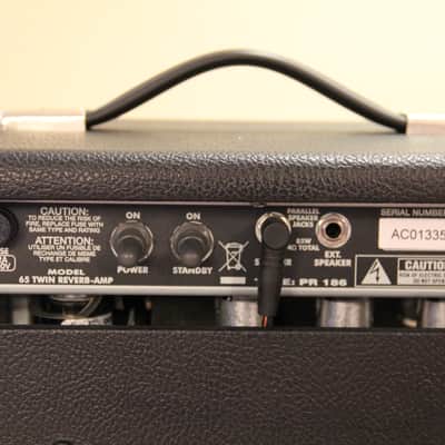 Fender '65 Twin Reverb 85-Watt 2x12" Guitar Tube Combo - 2017 - Black image 15
