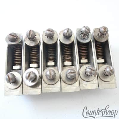 *Leedy 6x Beavertail Bass/Floor Tom Drum Lugs Nickel Elkhart IN Vintage 40s/50s* image 3