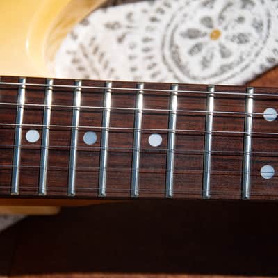 1985 B.C. Rich Warlock  - Aged White - Made in Japan - Pro Set Up w Perfect Frets/Action/Intonation! Shred Master Supreme image 9
