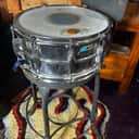 Ludwig LM402 Supraphonic 6.5x14" 10-Lug Aluminum Snare Drum 1985 - Present - Chrome-Plated