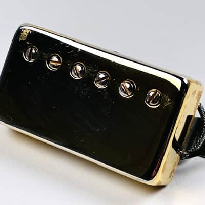 Gibson Patent Number Humbucker – Late 1960s – Braided Lead - Gold image 2