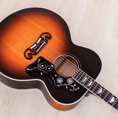 1995 Gibson J-200 Jumbo Guitar Vintage Sunburst, Figured Maple w/ Case image 10