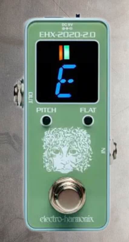 EHX ELECTRO-HARMONIX 2020 2.0 MINI PEDAL GUITAR / BASS TUNER + FREE PATCH CABLE image 1
