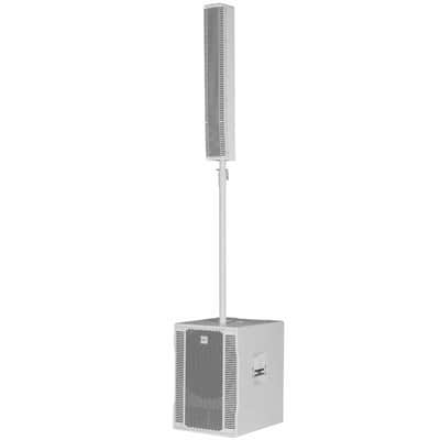RCF EVOX 12 WHT Portable White Array PA DJ Speaker Systems Pair w Flight Case - Open Box Mint image 2