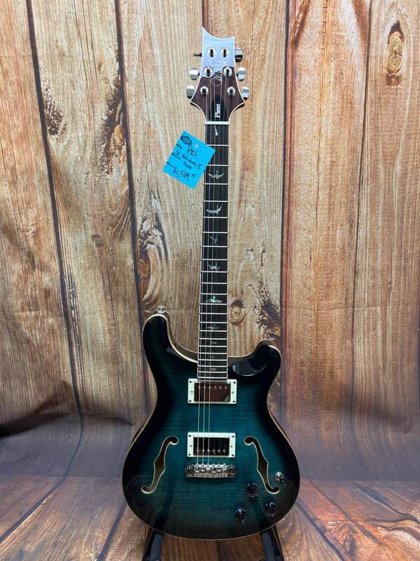 PRS SE Hollowbody II Piezo 2022 - Peacock Blue Burst