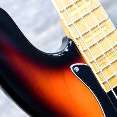 Markbass MB GV 4 Gloxy 3-Tone Sunburst CR MP Passive 4-String Electric Bass w/Bag image 9