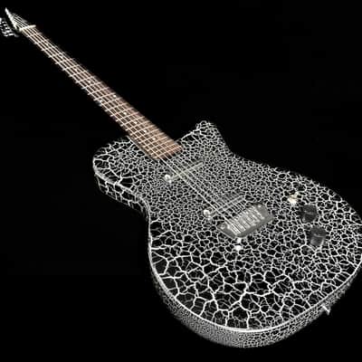 Danelectro Baritone Prototype - Black and White Crackle *USA Small Business* image 1