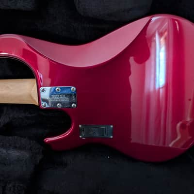 Ernie Ball Music Man StingRay 5 HH with Maple Fretboard 1999 - 2018 - Candy Apple Red image 5
