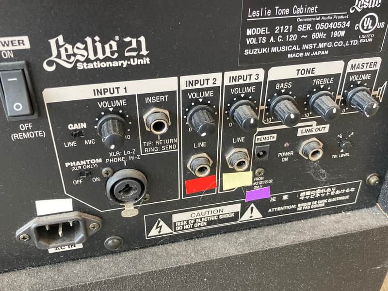 Leslie 2121 Stationary Speaker Cabinet for Hammond Organ tone
