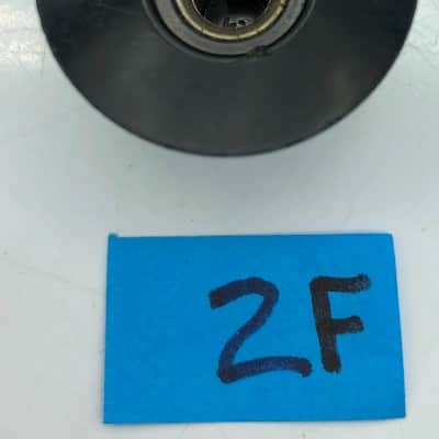 Vintage Skirted Large Reflector Knob 1960’s-80’s? Black/Aluminum image 4