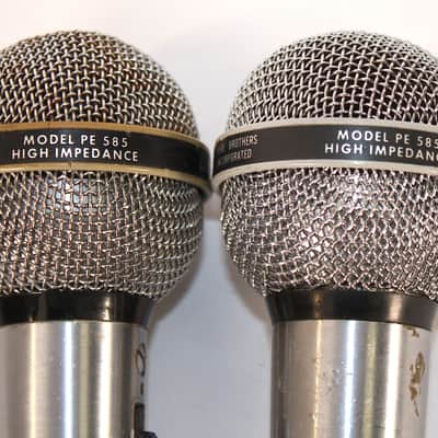 Pair Shure PE 585 Unisphere A Microphones • 1970's Vintage image 3