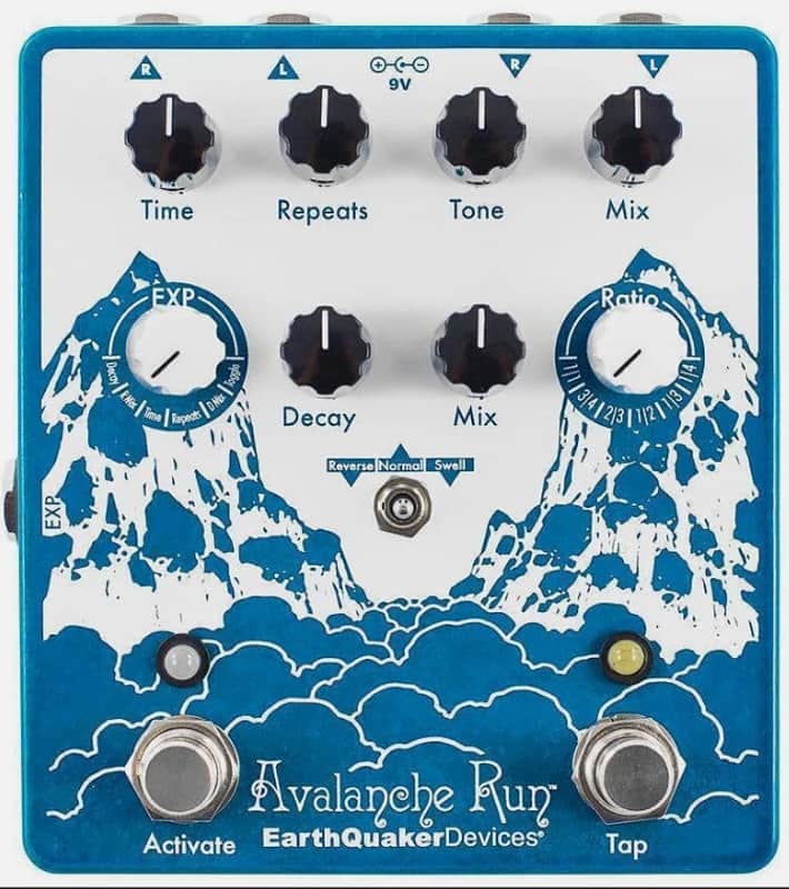 EarthQuaker Devices Avalanche Run V2 Delay Reverb Guitar Effects Pedal image 1