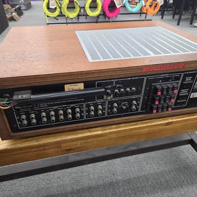 Yamaha CR-1020 Natural Sound Stereo Receiver 1970s - Silver with Wood Cabinet image 7