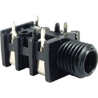 Genuine Fender 4-Pin Mono Replacement Amplifier/Amp Input Jack, 005-1658-049 image 1