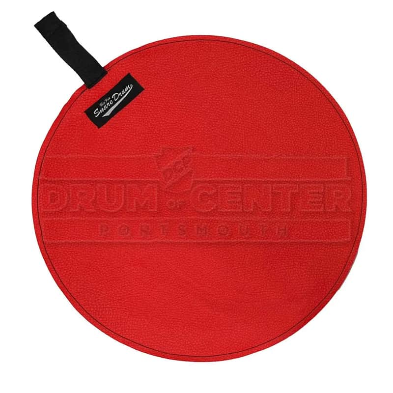 Big Fat Snare Drum Faux Suede 14" Fire Engine image 1