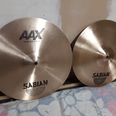 Sabian 14" AAX Studio Hi-Hat Cymbals (Pair) 2002 - 2018 - Natural image 2