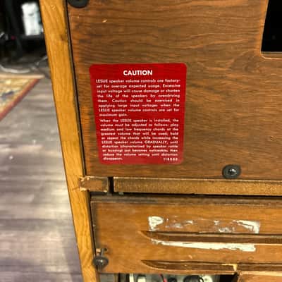 Leslie 145 With 147 Amp Just Serviced 1960s - Mahogany image 7