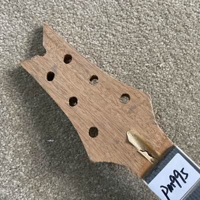 Unfinished Mahogany Wood Guitar Neck, Rosewood 24 Frets Fingerboard image 4