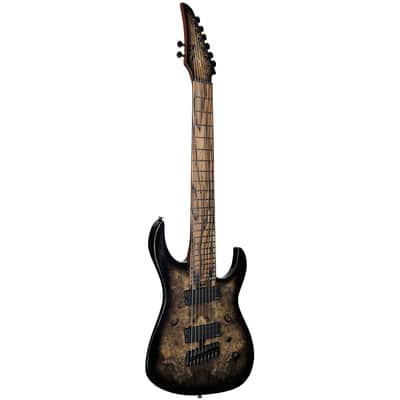 Legator Ninja N8FOD Multi-Scale 8-String Electric Guitar, Jupiter Burst, with Gig Bag image 2