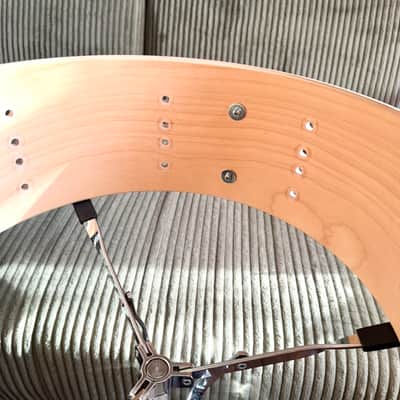 Vintage Tama Starclassic Performer 5.5x14 Snare — 1st Gen 1994-96 MIJ, Pearl White, 8-Ply Philippine Mahogany/Birch, Die-Cast Hoops (Video Demo) image 15