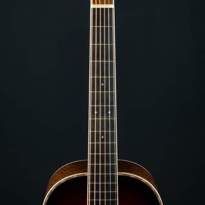 Huss and Dalton 0-SP Parlor 12-Fret Figured Black Walnut and and Bearclaw Sitka Spruce Sunburst Custom NEW image 10