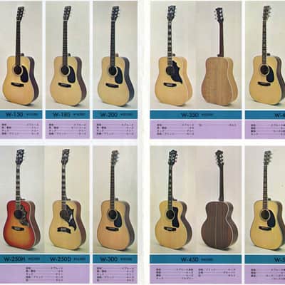 Mountain W-350 70s Very Rare! Japan Gibson Country Western style Amazing tiger strike back, Japan vintage case image 3