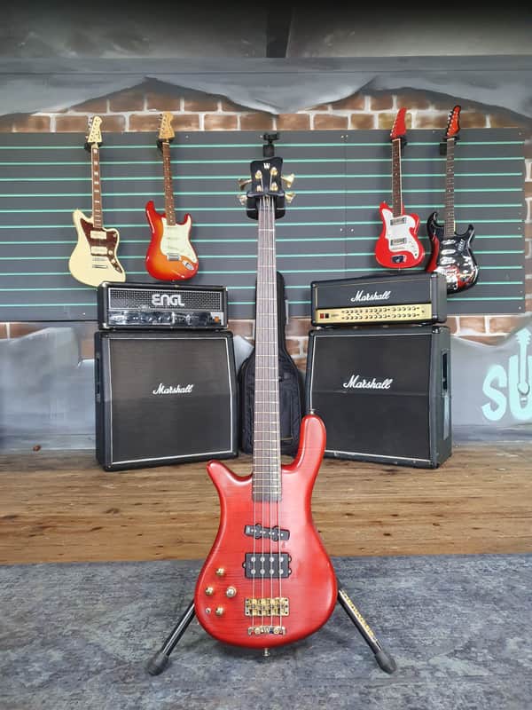 Warwick Streamer LX Jazzman Burgundy Red Oil 2003 Electric Bass Guitar image 1
