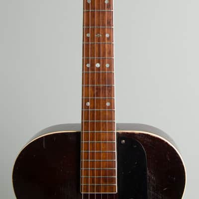 Dobro  Electric Spanish Arch Top Hollow Body Electric Guitar (1936), ser. #122, original black hard shell case. image 8