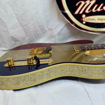 Fender Buck Owens Telecaster Guitar with Case 2002 - 2004 - MIJ Made In Japan - Red, Silver & Blue Sparkle image 19