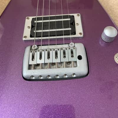VINTAGE METAL AXXE XX REAPER FLYING V ELECTRIC GUITAR IN PURPLe image 4