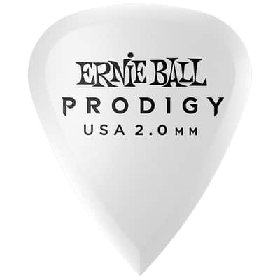 Ernie Ball Standard Prodigy Picks White 2mm Bag of 6 image 1