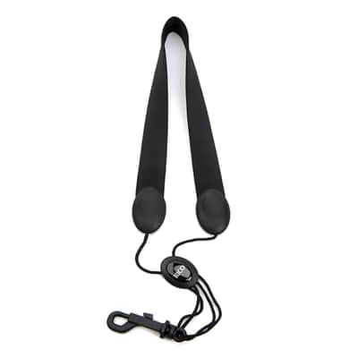D'Addario SLA13 Padded Tenor / Baritone Saxophone Strap, Black, Snap Hook image 1