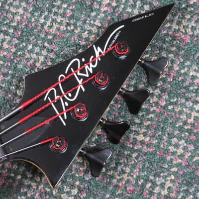 1990s BC Rich Platinum Series Stealth Bass Black! w/B.C. Rich Coffin Case image 7