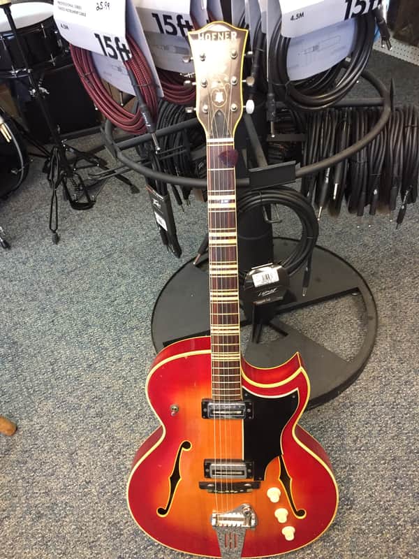 Rare 1966 Hofner President Cherry Sunburst Vintage image 1