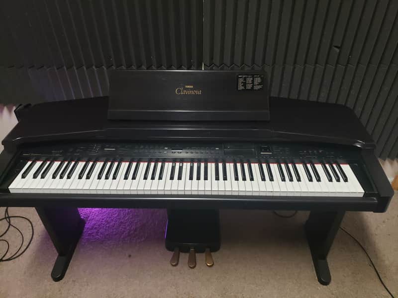 Yamaha CVP-65 Clavinova 88-Key Digital Piano 1991 Black | Reverb