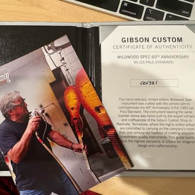 Gibson Les Paul 1960 VOS Wildwood Tom Murphy Painted Lemon Burst COA image 10