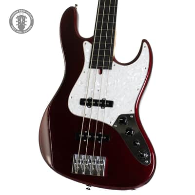 2014 Mike Lull M4V Fretless Dark Candy Apple Red - 2014 Mike Lull M4V Fretless Dark Candy Apple Red image 1