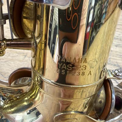 Used Yamaha YAS-23 Alto Sax Saxophone with Case Mouthpiece Neck Strap Just Serviced image 17