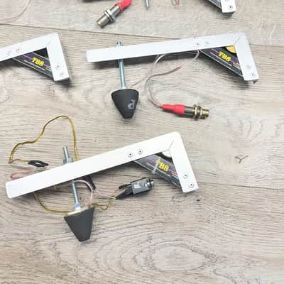 Set of 5 Convertible Percussion TB8 Electronic Drum Triggers 2 Dual Zone & 3 Single image 3