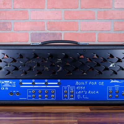 Diezel VH4 4-Channel 100-Watt Guitar Head 2011 Blue Panel Black Tolex Blueface Reissue - Adam Jones image 6